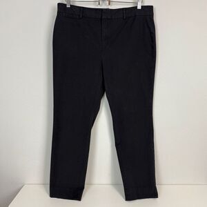 Crown & Ivy Black Cary Tapered Chino Pants 14